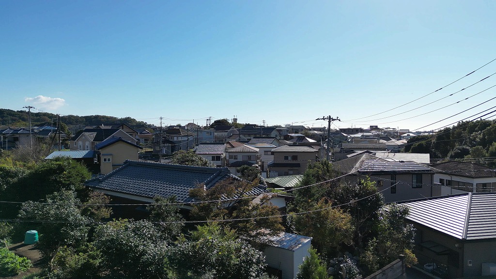 中村原売地の地上約6m高の南方眺望