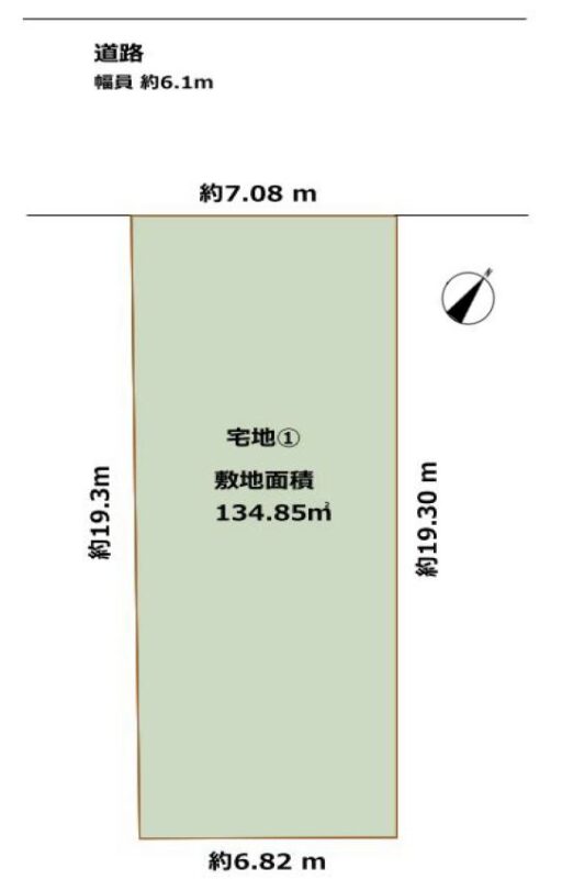 八幡台1丁目敷地図