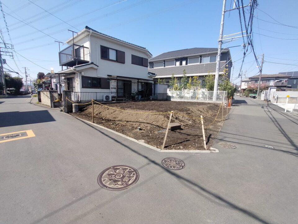 長後新築戸建て　南東角地　3LDK