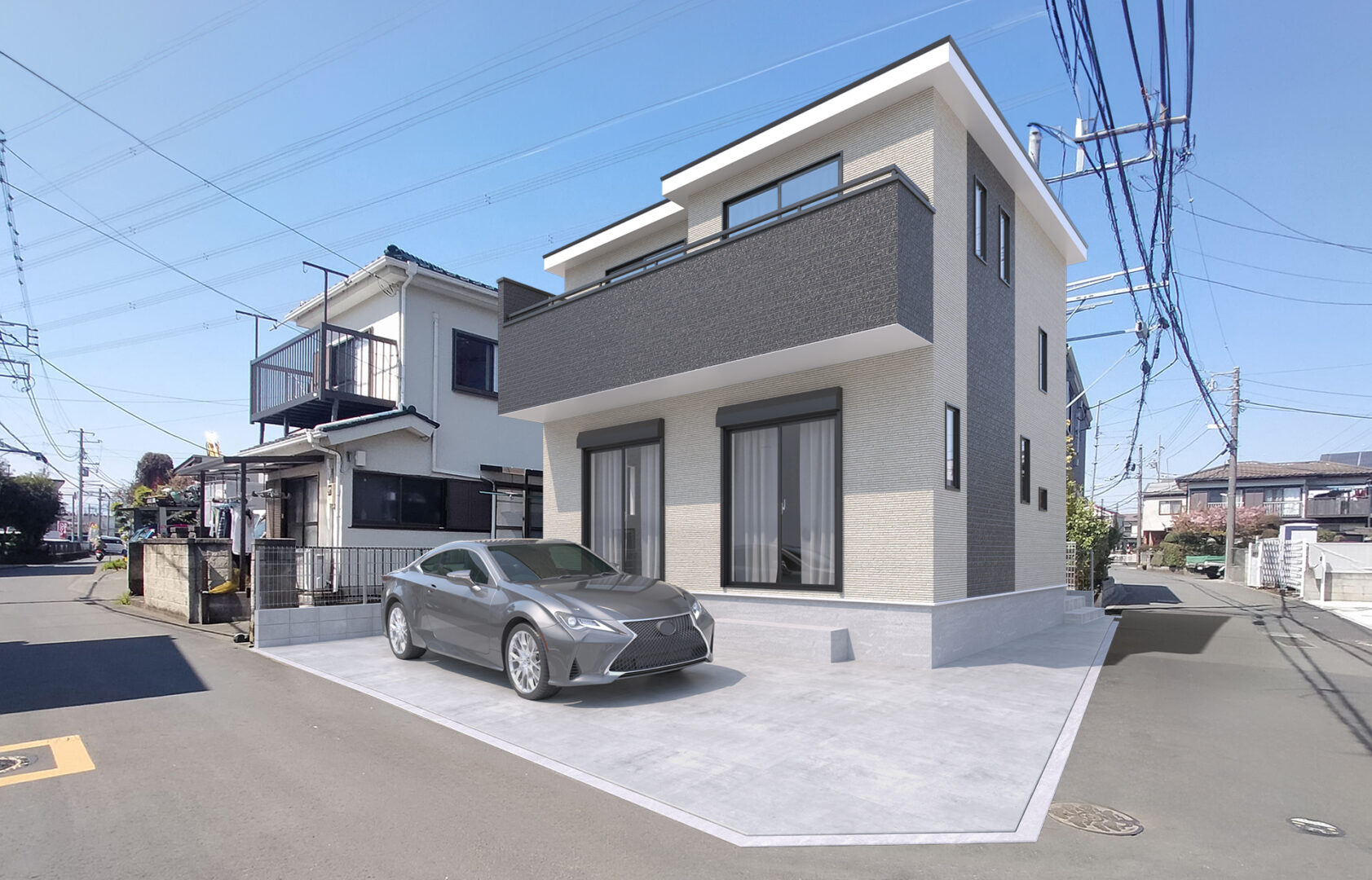 藤沢市長後 新築一戸建て 南東角地3LDK　１棟　販売